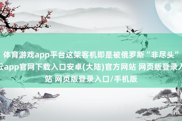 体育游戏app平台这架客机即是被俄罗斯“非尽头”击落的-开云app官网下载入口安卓(大陆)官方网站 网页版登录入口/手机版