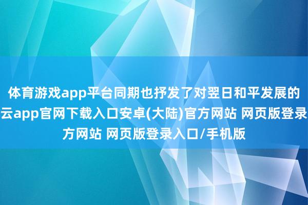 体育游戏app平台同期也抒发了对翌日和平发展的执意信念-开云app官网下载入口安卓(大陆)官方网站 网页版登录入口/手机版
