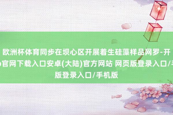 欧洲杯体育同步在坝心区开展着生硅藻样品网罗-开云app官网下载入口安卓(大陆)官方网站 网页版登录入口/手机版